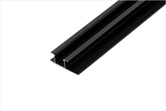 长治航空纤维墙咔铝合金带灯中条（哑黑氧化）